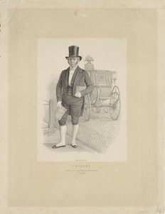 Portrait of J. Robert with Carriage by Johann Peter Berghaus