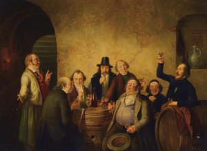 Winetasting by Johann Peter Hasenclever