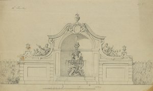 Fountain in the Peach Garden of the Upper Belvedere by Johann Peter Krafft