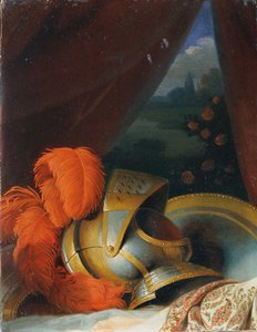 Helmet and Round Shield by Johann Peter Krafft