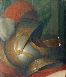 Helmet and Round Shield by Johann Peter Krafft