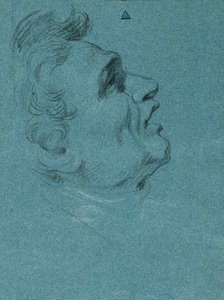 Head Study for the Wall Paintings in the Hofburg by Johann Peter Krafft
