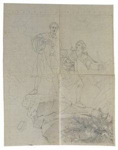 Manfred and the Chamois Hunter by Johann Peter Krafft