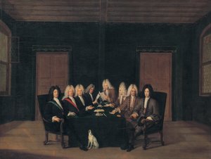 The Emissaries of the Peace Congress of Baden on September 7th, 1714 by Johann Rudolf Huber