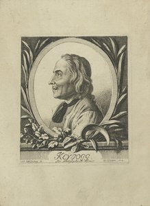 Portrait of Jakob Kleinjogg Gujer by Johann Rudolf Schellenberg
