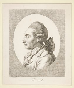 Portrait of P by Johann Rudolph Schellenberg