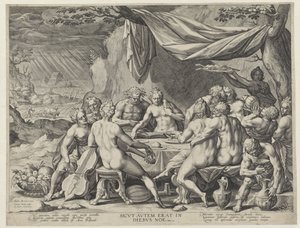 The Sinful Humanity Before the Flood by Johann Sadeler (I)