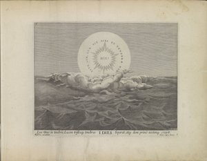 First Day of Creation: Separation of Light and Darkness (Creation of the World series) by Johann Sadeler (I)