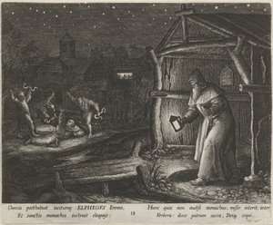 Saint Alphege of Canterbury as a Hermit by Johann Sadeler (I)