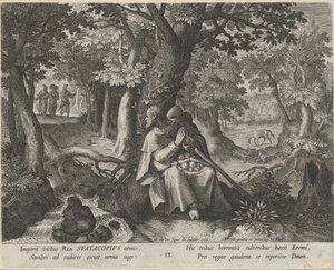 Saint Suatacopius as a Hermit (The Virtuous Life of Hermits)