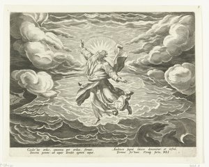 Creation of the Air and Water by Johann Sadeler (I)