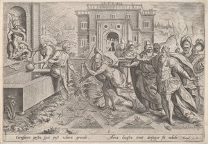 The Plague of Locusts by Johann Sadeler I