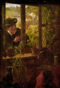 At the Window by Johann Sperl