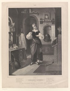 Interior with Woman Holding a Ring (Goldsmith
