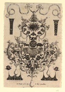 Pendant Design with the Temptation, Plate 1, from a series of eight pendant designs with the cardinal virtues