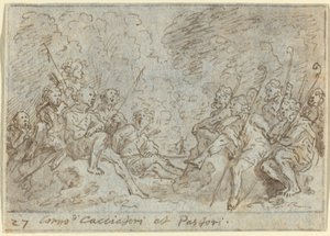 Chorus of Hunters and Shepherds by Johann Wilhelm Baur