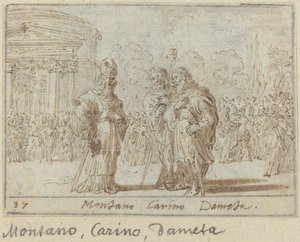 Montano, Carino and Dameta by Johann Wilhelm Baur