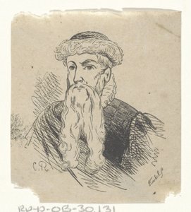 Man with a Fur Hat and a Beard by Johann Wilhelm Friedrich Kachel