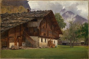 Farmhouse in the Alps by Johann Wilhelm Schirmer
