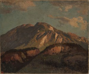 Mountain Ridge, Probably in Graubünden by Johann Wilhelm Schirmer