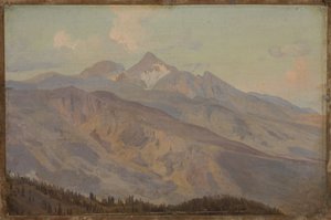 View of Mountains by Johann Wilhelm Schirmer