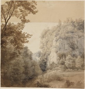 The Ravenstone in Neandertal near Düsseldorf by Johann Wilhelm Schirmer