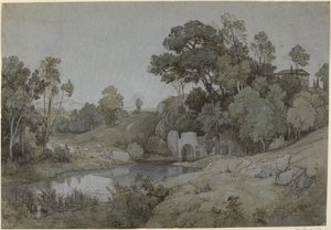 The Grotto of Egeria by Johann Wilhelm Schirmer