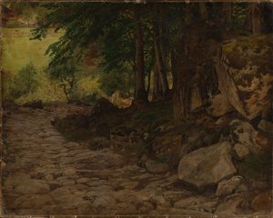 Rocky Path in Switzerland by Johann Wilhelm Schirmer
