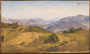 Landscape near Civitella with View North to Rocca Canterano