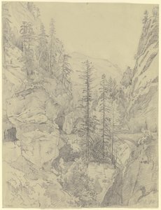 Section at the Via Mala by Johann Wilhelm Schirmer