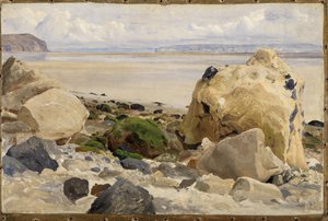 Rocky Beach by Johann Wilhelm Schirmer