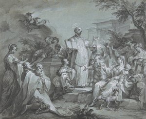 Saint Ignatius of Loyola Preaching