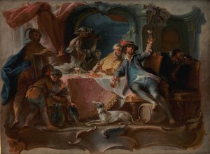 The Prodigal Son Wasting His Inheritance