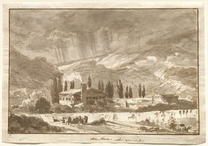 A Storm over the Mountains near Nocera