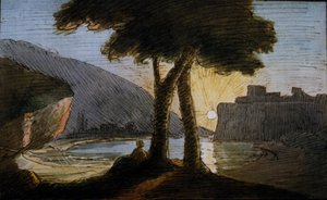 Sunset on the Roman ruins by Johann Wolfgang Von Goethe (beginning of the 19th century)