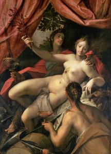 Allegory of Peace, Art and Abundance, 1602 by Johann or Hans von Aachen