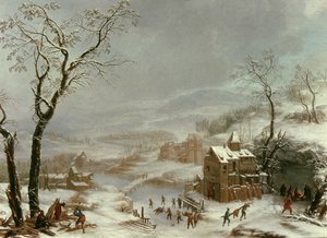 Winter scene near River Flustal