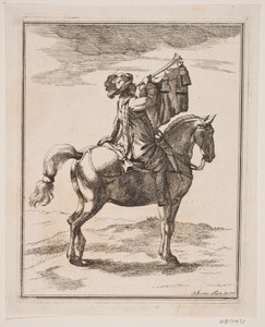 A Trumpeter on Horseback by Johanna Fosie
