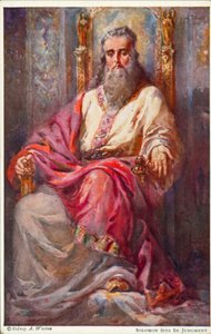 Solomon Sits in Judgement by Johannes Adolf Tillack