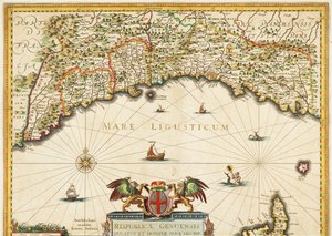 Republic of Genoa, Map by Jan Baptist Vrients, Copper Engraving by Johannes Baptista Vrints