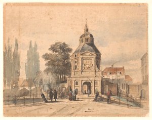 Wittevrouwenpoort in Utrecht by Johannes Bosboom (attributed to)