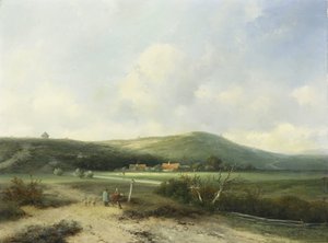 View in the Dunes by Johannes Franciscus Hoppenbrouwers