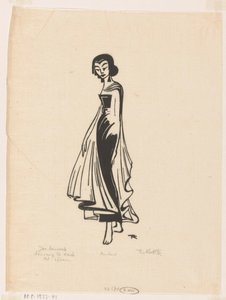 Beginning of the Dance, the Rising (Javanese Dancer) by Johannes Frederik Engelbert ten Klooster (signed by artist)