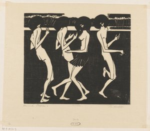 Dancing Papuans by Johannes Frederik Engelbert ten Klooster (signed by artist)