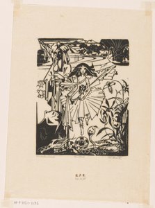 Hindu Dancer by Johannes Frederik Engelbert ten Klooster (signed by artist)