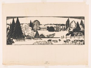 Landscape in South Limburg by Johannes Frederik Engelbert ten Klooster (signed by artist)