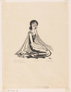 Prelude Gamelan (Javanese Dancer) by Johannes Frederik Engelbert ten Klooster (signed by artist)