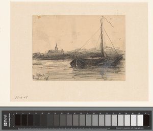 View of Haarlem from the Water by Johannes Gijsbert Vogel