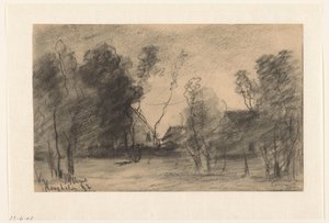 Group of Houses and Trees near Hooghalen