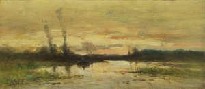 Landscape by the Canal near Hilversum
